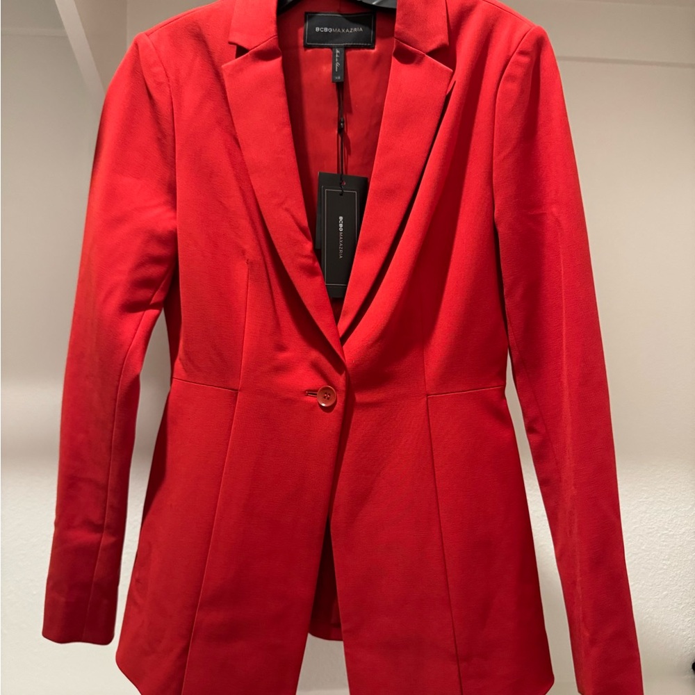 BCBGMaxAzria Women's Bold Red Blazer